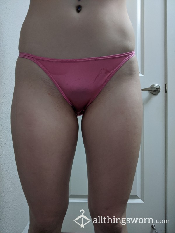 💖 Pink Satin Panties 💖