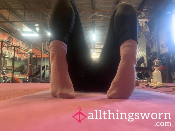 Pink Socks At The Gym