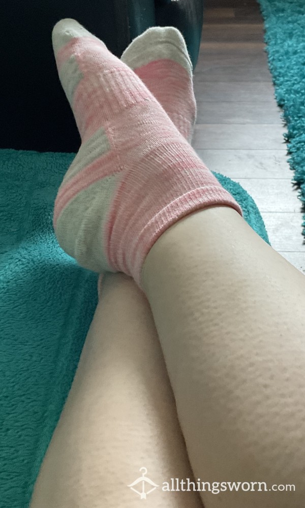 Pink Trainer Socks