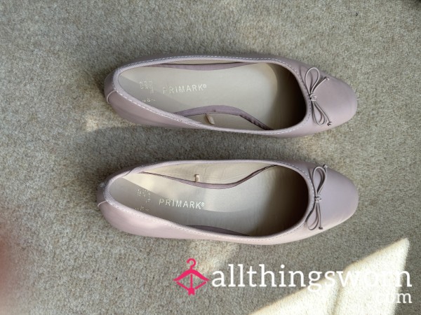 Pink Worn Ballet Flats