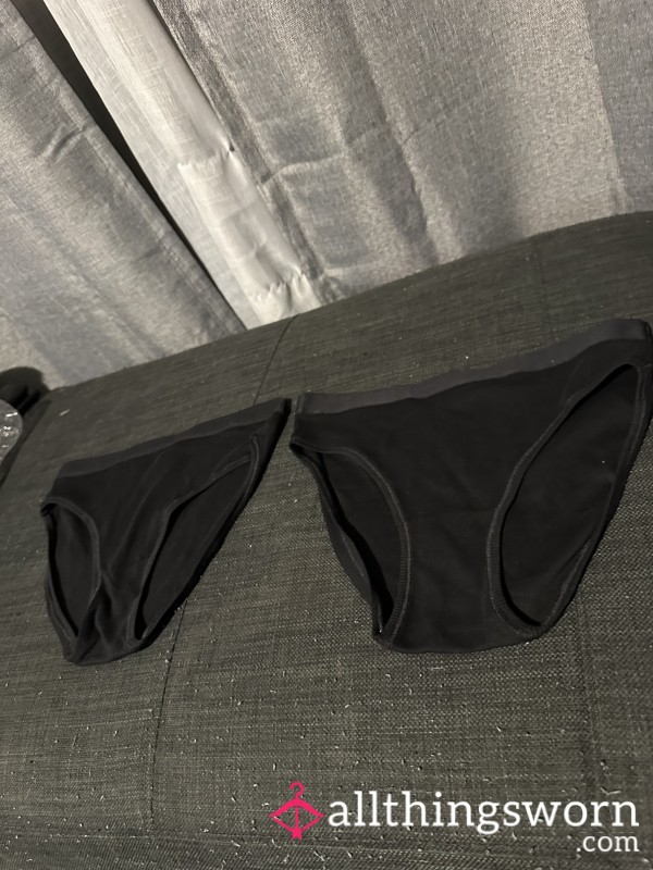 🖤PLAIN BLACK BIKINI PANTIES🖤 (READ DESCRIPTION!)