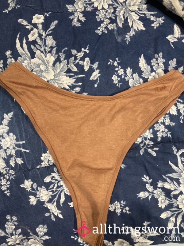 Plain Brown VS Pink Thong