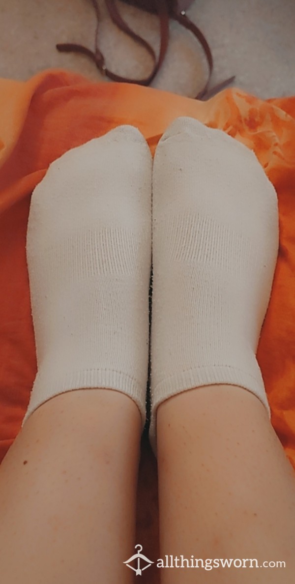 Plain White Ankle Socks