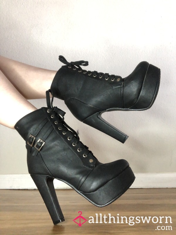 Platform Black Heels