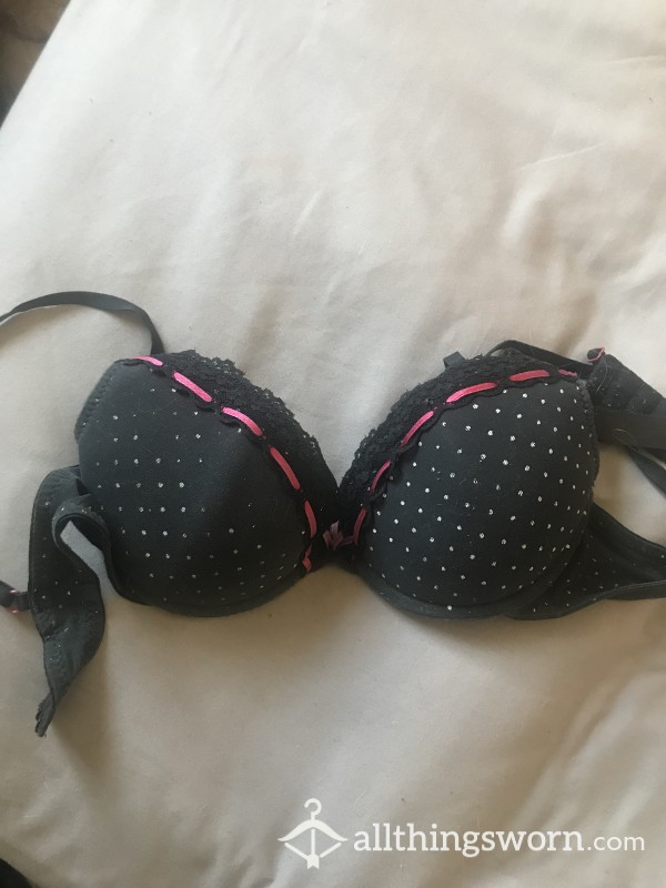 Polka-dot Laced Bra