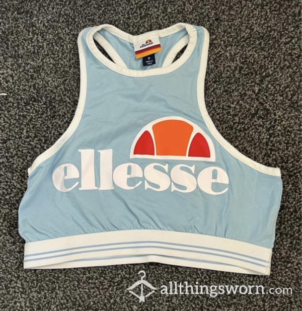 Powder Blue Ellesse Gym Top