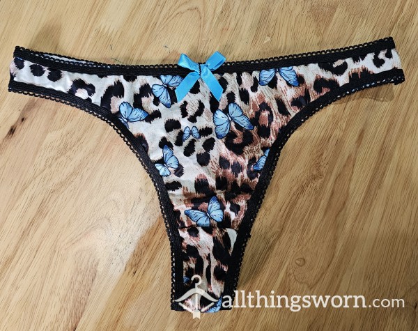 Leopard Thong