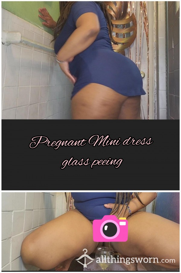 Pregnant Mini Dress Gla** P**ing