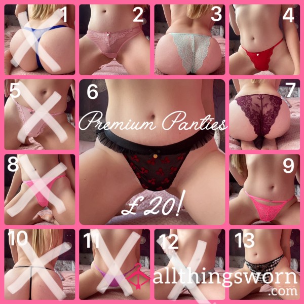 Premium Panties | Boux Avenue | 24hrs Wear | Proof Of Wear Pics