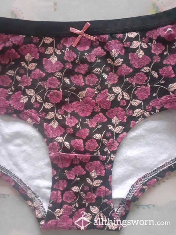 Pretty Flowers Full Back Panties