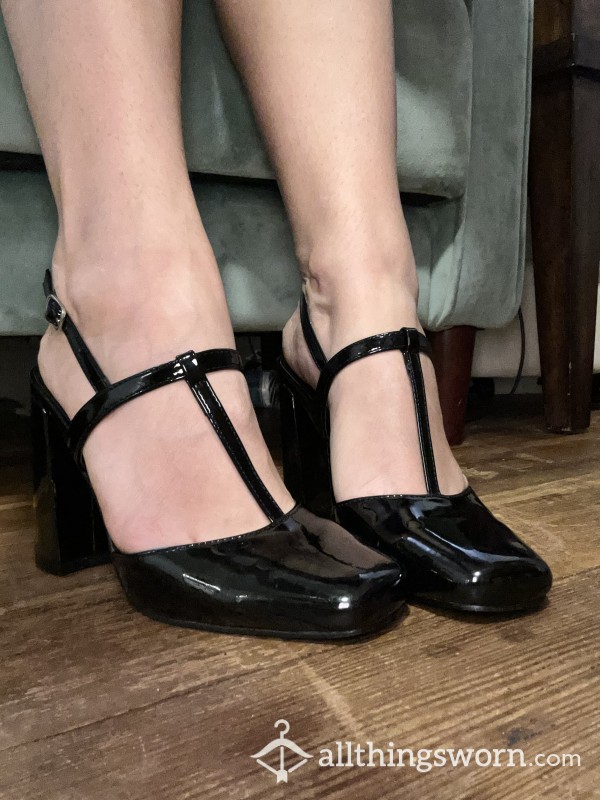 Public Desire T Strap Mary Jane Heels