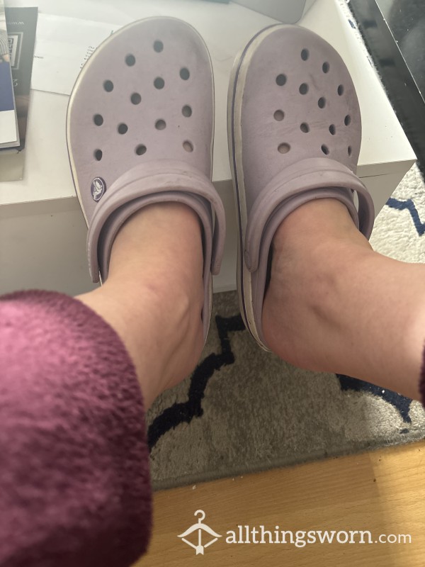 Purple Crocs