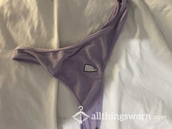 Purple Ghostie Thong