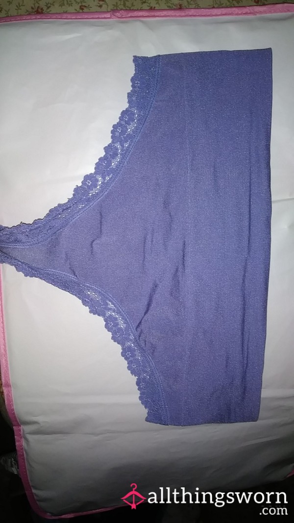 Purple Highwaisted Lacey Thong