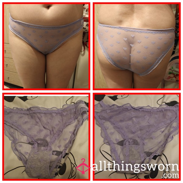 Purple Mesh Knickers