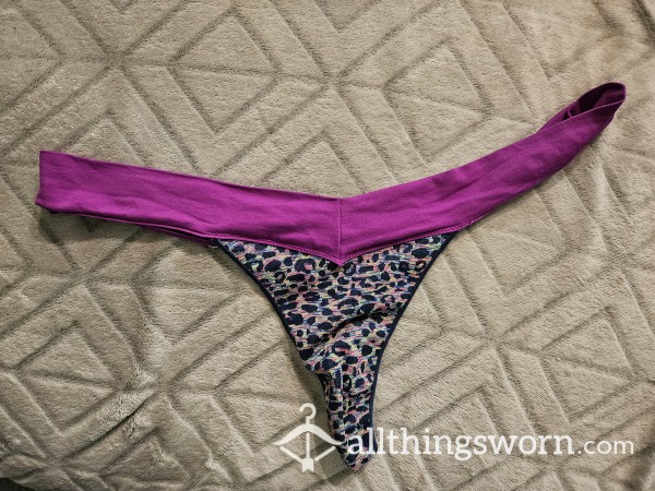 Purple Print Thong 💜