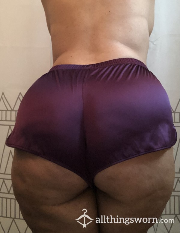 Purple Satin Sleep Shorts😈