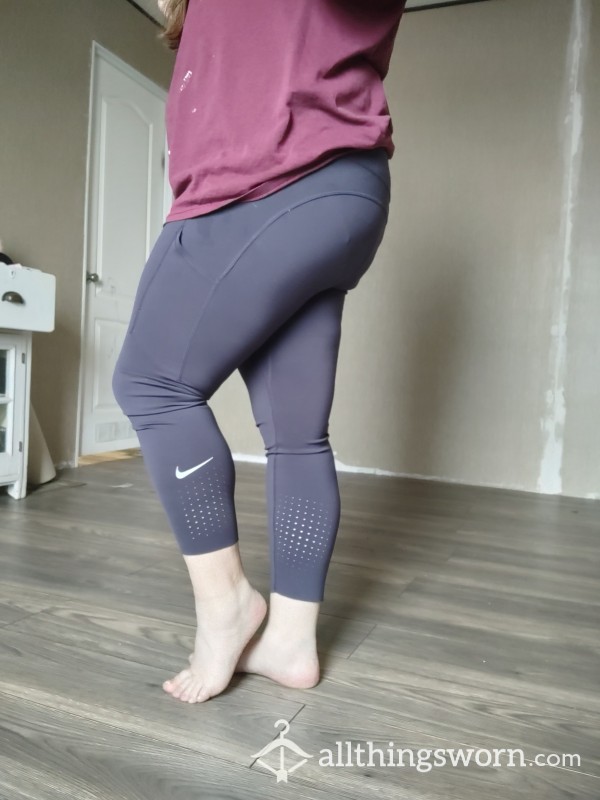 Purple/grey Nike Capri