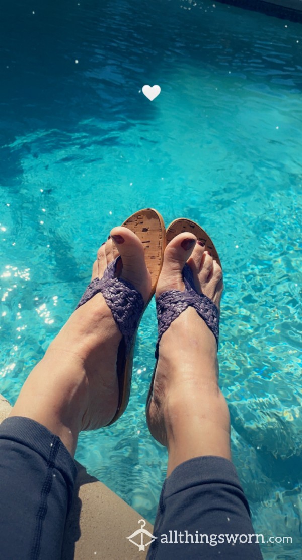 Purple/lavender Size 7.5 Flip Flops