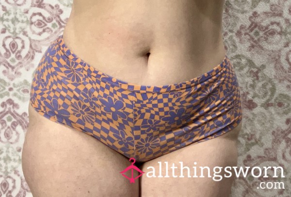 Purple/Orange Flower Panties