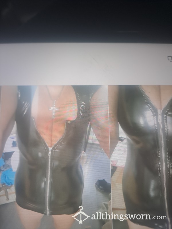 Pvc Dress Very Stretch Worn Ony Home Dominatrex Event