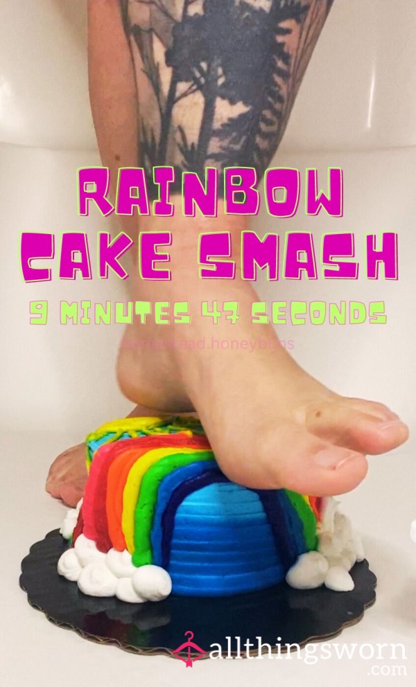 Rainbow Cake Smash