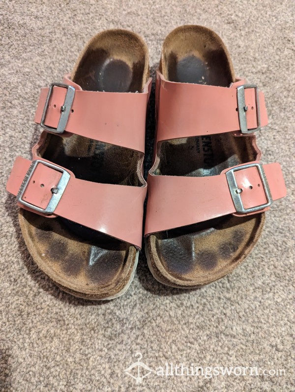 Really Stinky Old Pink Birkenstocks