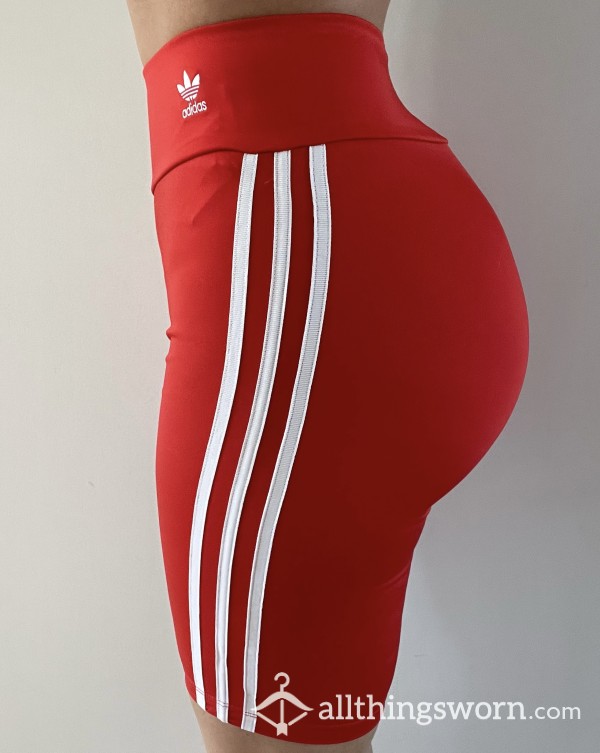 ‼️ RED ADIDAS SHORT ‼️  AND FREE Pu**y POP 🍭