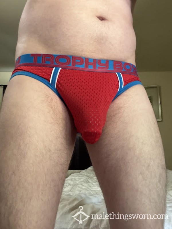 Red Andrew Christian Mesh Jockstrap