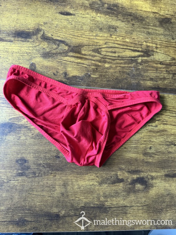 Red Bikini Cut Brief