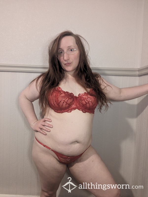 Red Bra & Pantie Set