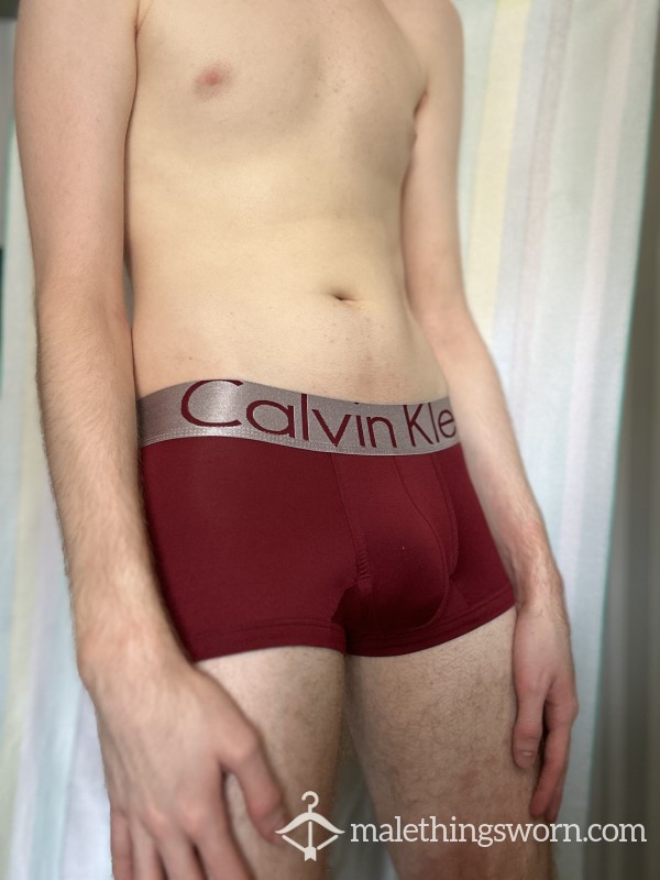 Red Calvin Klein Micro Boxers (Small)