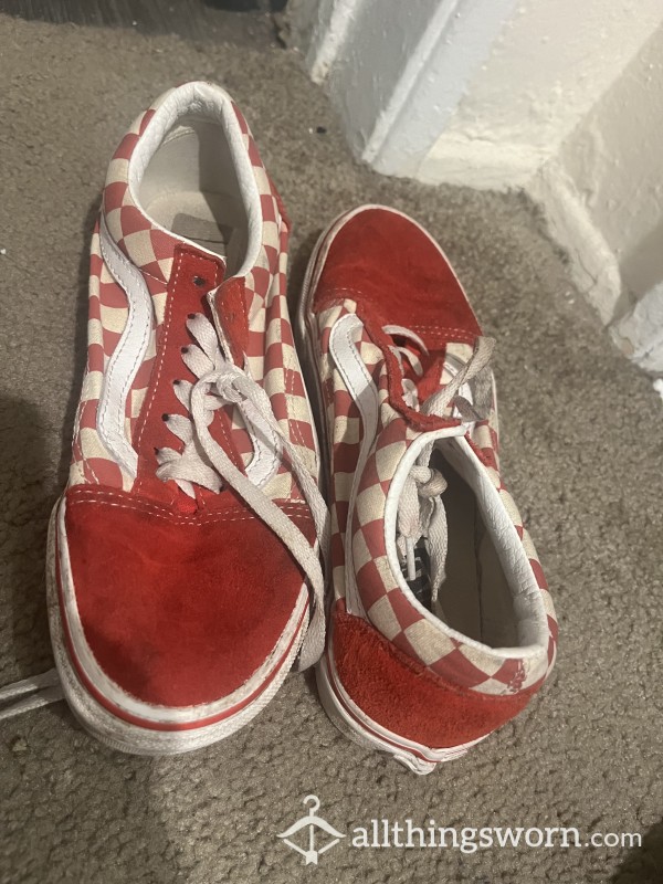 Red Checkerboard Vans