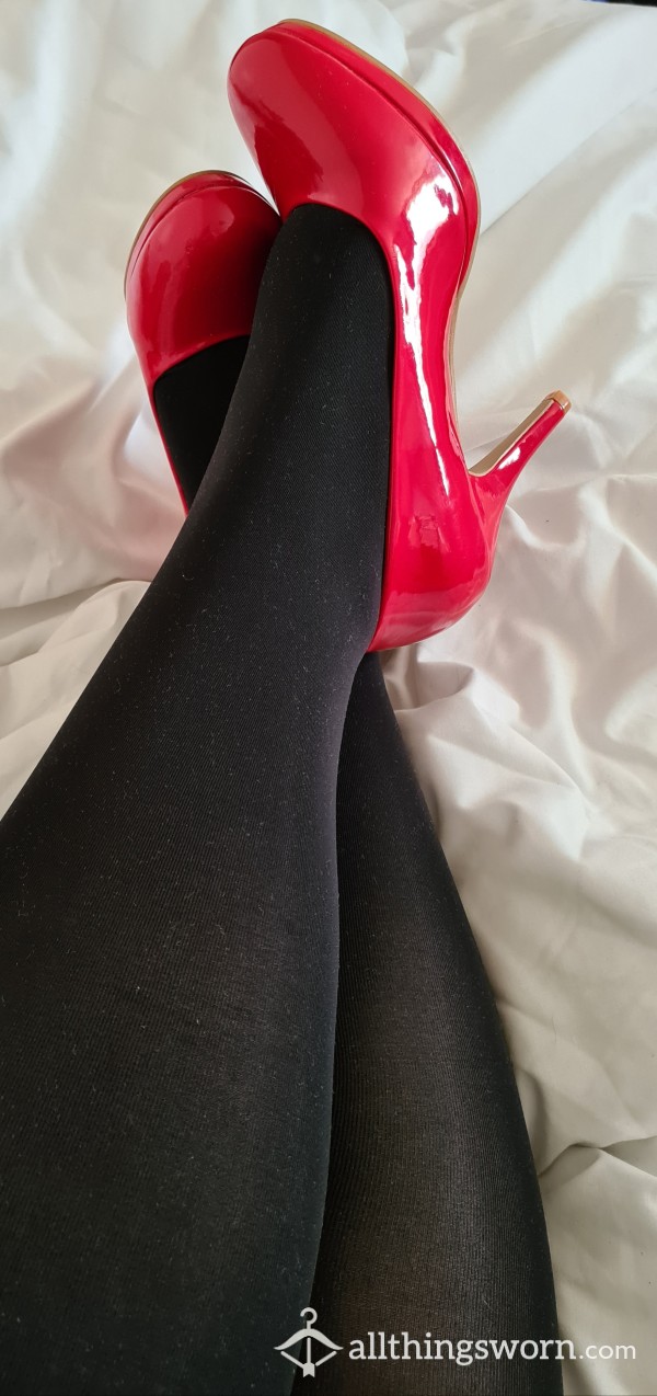 Red Heels, Size 7 Worn For Bedroom Only 😉