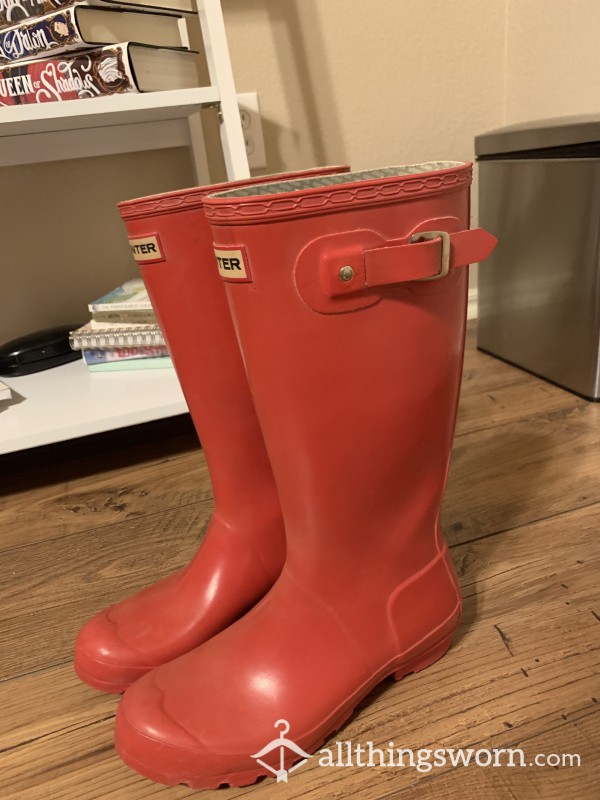 Red Hunter Rainboots