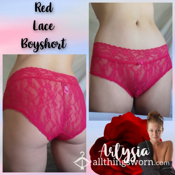 Red Lace Boyshort