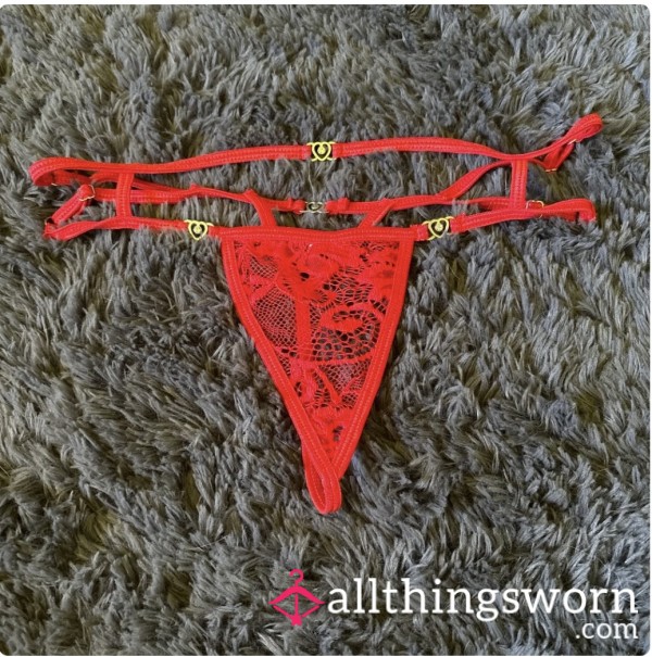 Sale- Red Lace Gstring