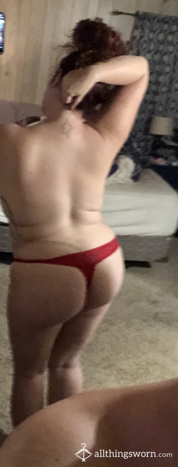 Red Lace Thong