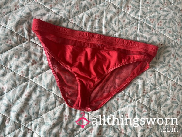 Red Lounge Full Back Panties