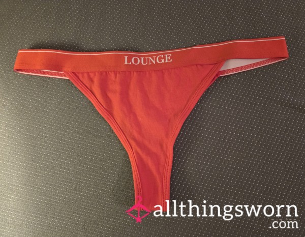 RED LOUNGE THONG PANTIES