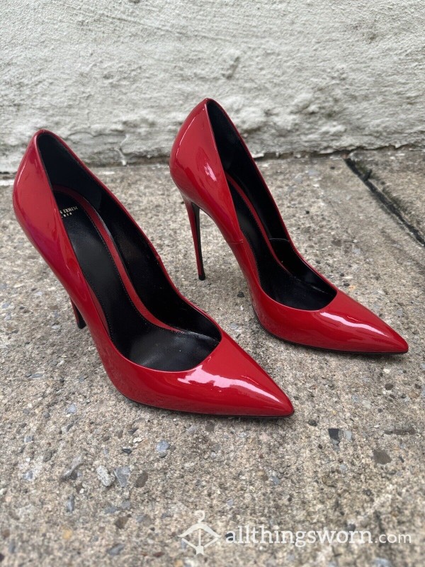 Red Patent Leather Maison Ernest Paris Pumps