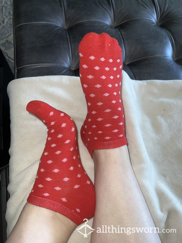 Red Polka Dot Socks