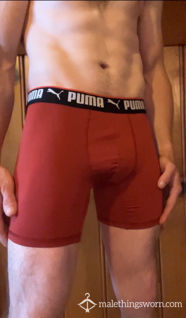 Red Puma Compression Briefs