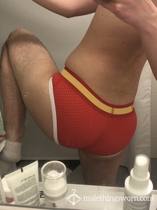 Red PUMP! Briefs Photoshoot