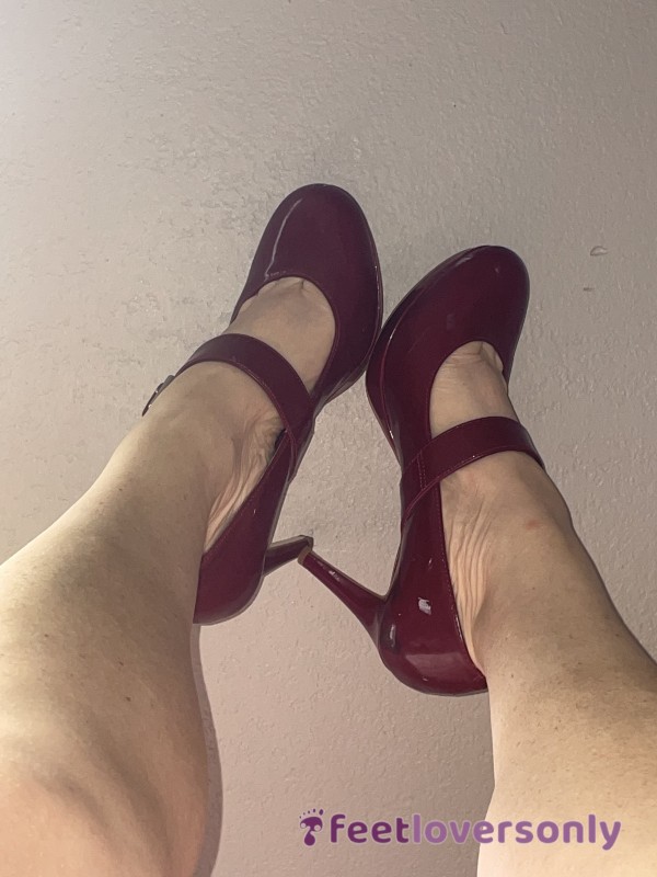 Red, S**y, High Heels Stinky Well Worn