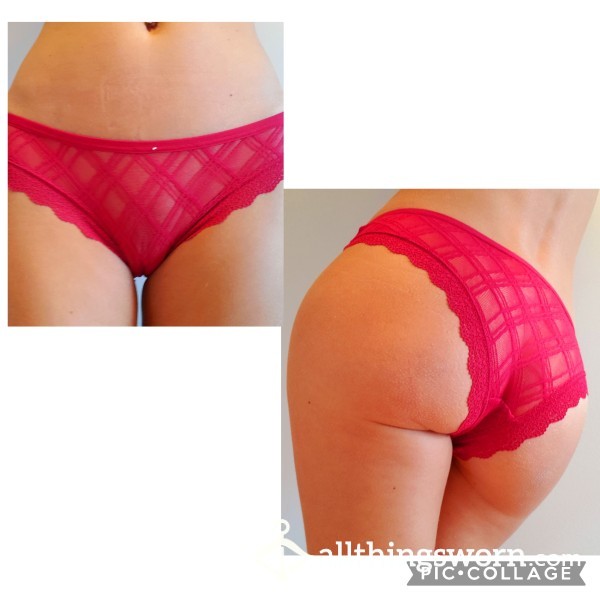 Red Sheer Bikini Panties