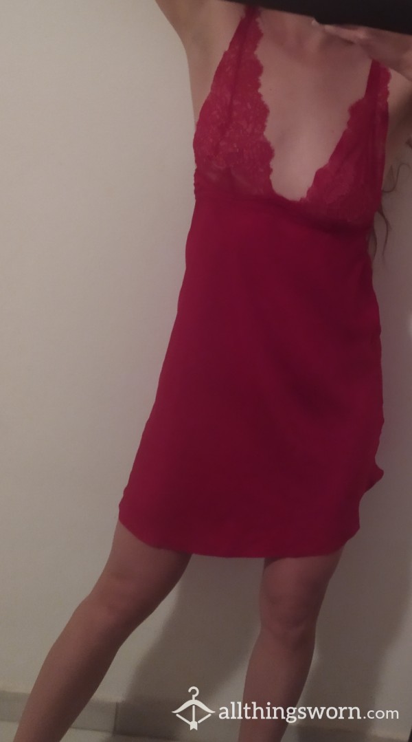 Red Silky S**y Dress