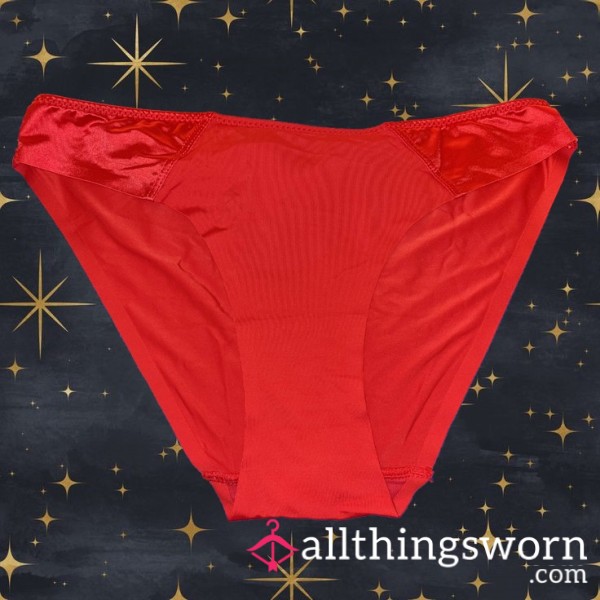 Red Silky Valentine Panties