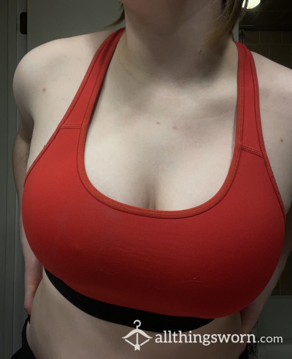 Red Sports Bra