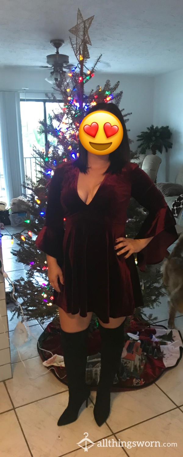 Red Velvet Dress